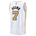 Jaylen Brown Boston Celtics  Youth 2025/26 City Edition Fast Break Jersey - White