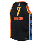 Chet Holmgren Oklahoma City Thunder Nike Youth 2024/25 Swingman Player Jersey - City Edition - Black