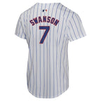 Dansby Swanson Chicago Cubs Nike Youth Home Game Player Jersey - White