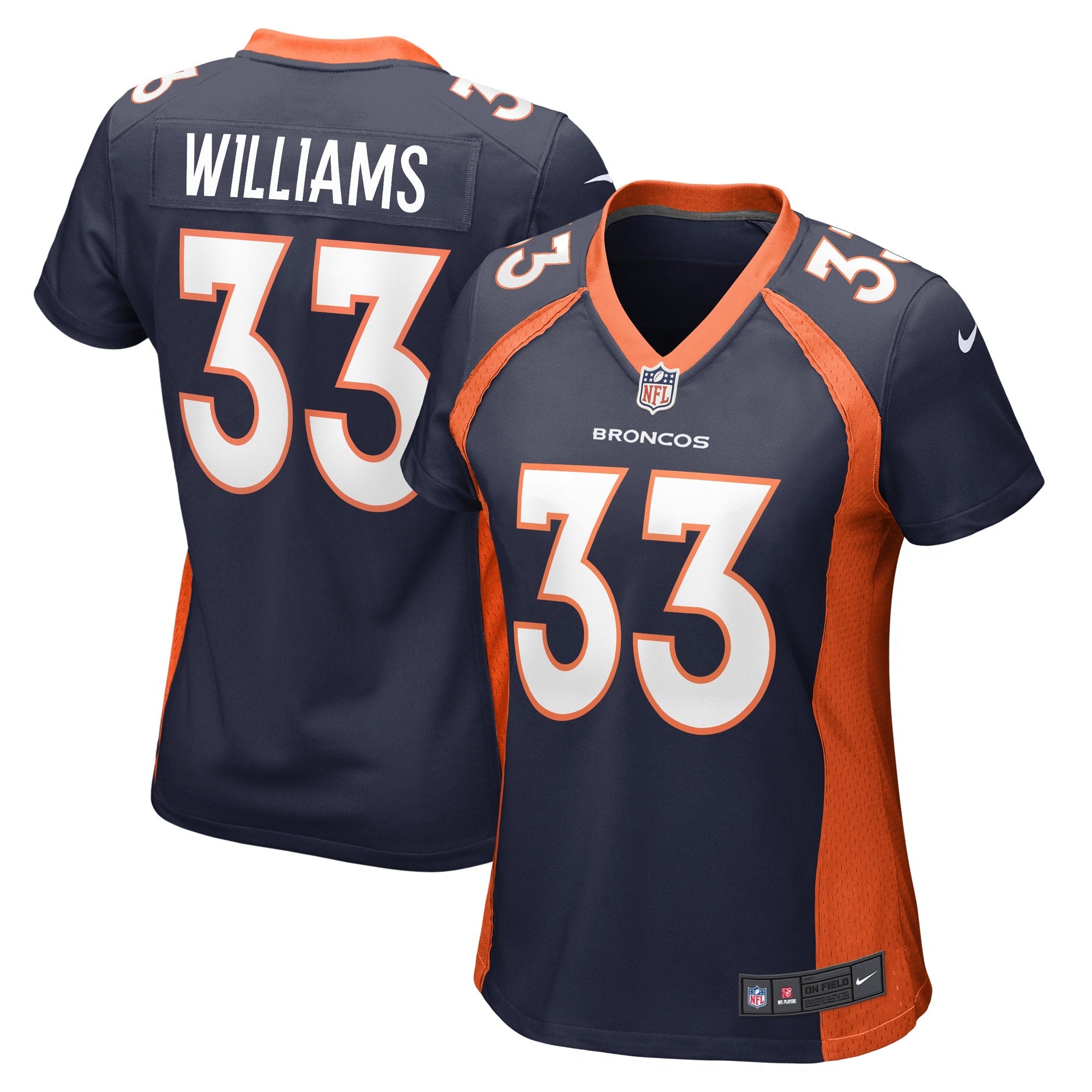 Javonte Williams Denver Broncos Nike Women's Game Jersey - Orange/Navy