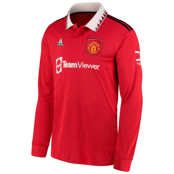 Aaron Wan-Bissaka Manchester United adidas 2022/23 Home Replica Long Sleeve Jersey - Red
