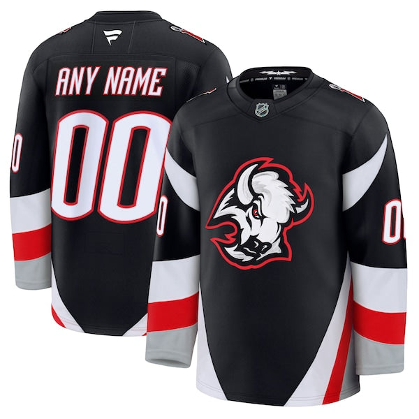 Buffalo Sabres  Alternate Premium Custom Jersey - Black/Royal/White