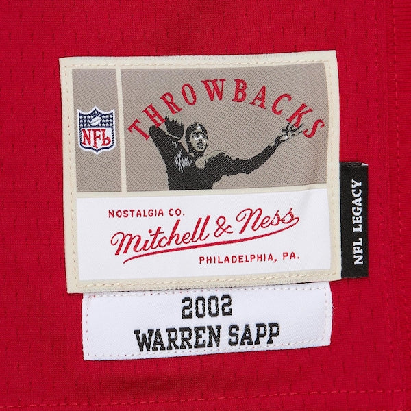 Warren Sapp Tampa Bay Buccaneers  2002 Legacy Replica Jersey - Red/Orange