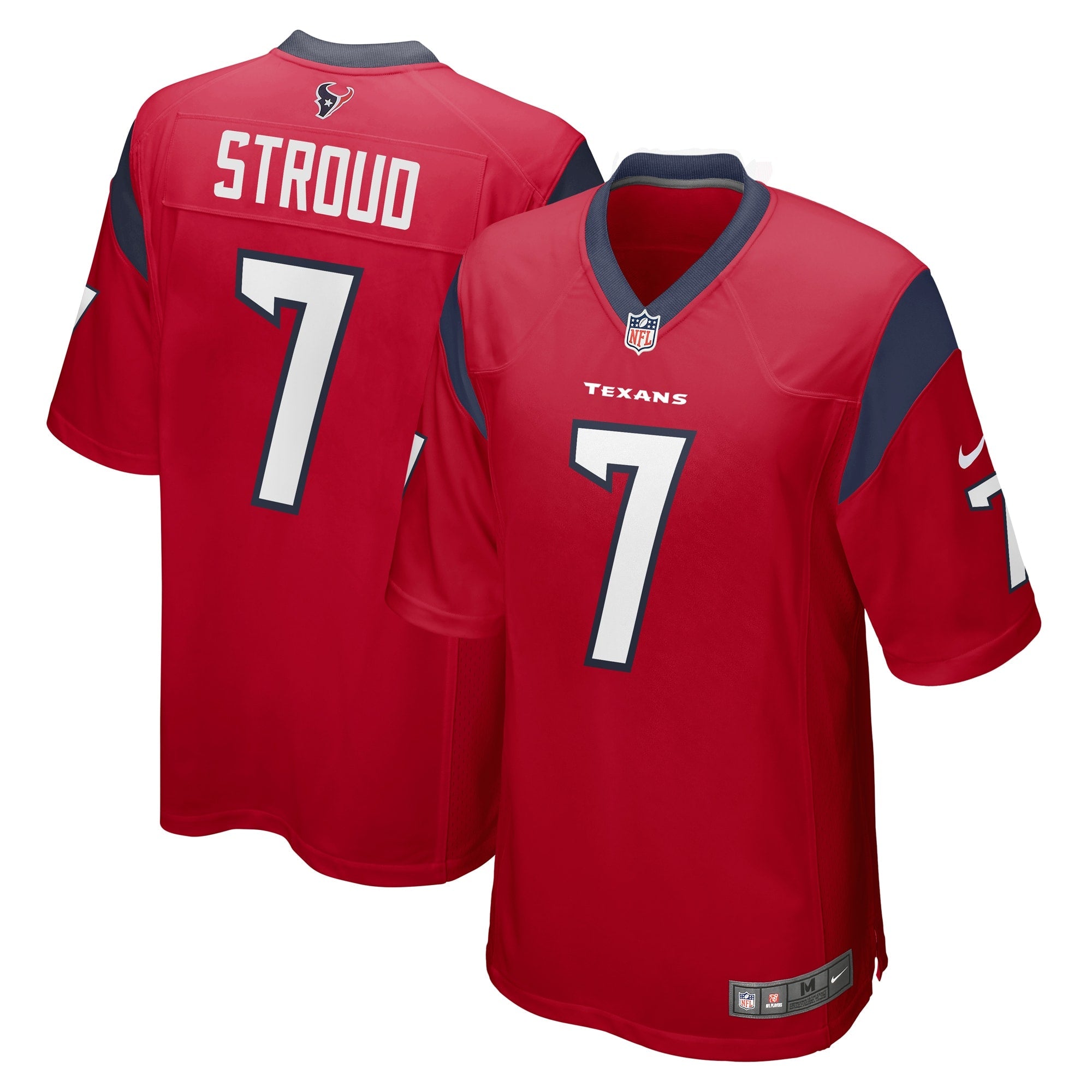 CJ Stroud Houston Texans Nike 2023 NFL Draft First Round Pick Game Jersey - White/Navy/Red