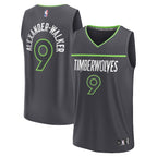 Nickeil Alexander-Walker Minnesota Timberwolves  Fast Break Replica Player Jersey - Statement Edition - Black