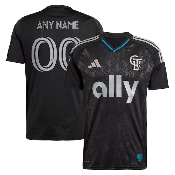 Charlotte FC adidas 2025 Fortress Kit Replica Custom Jersey - Black