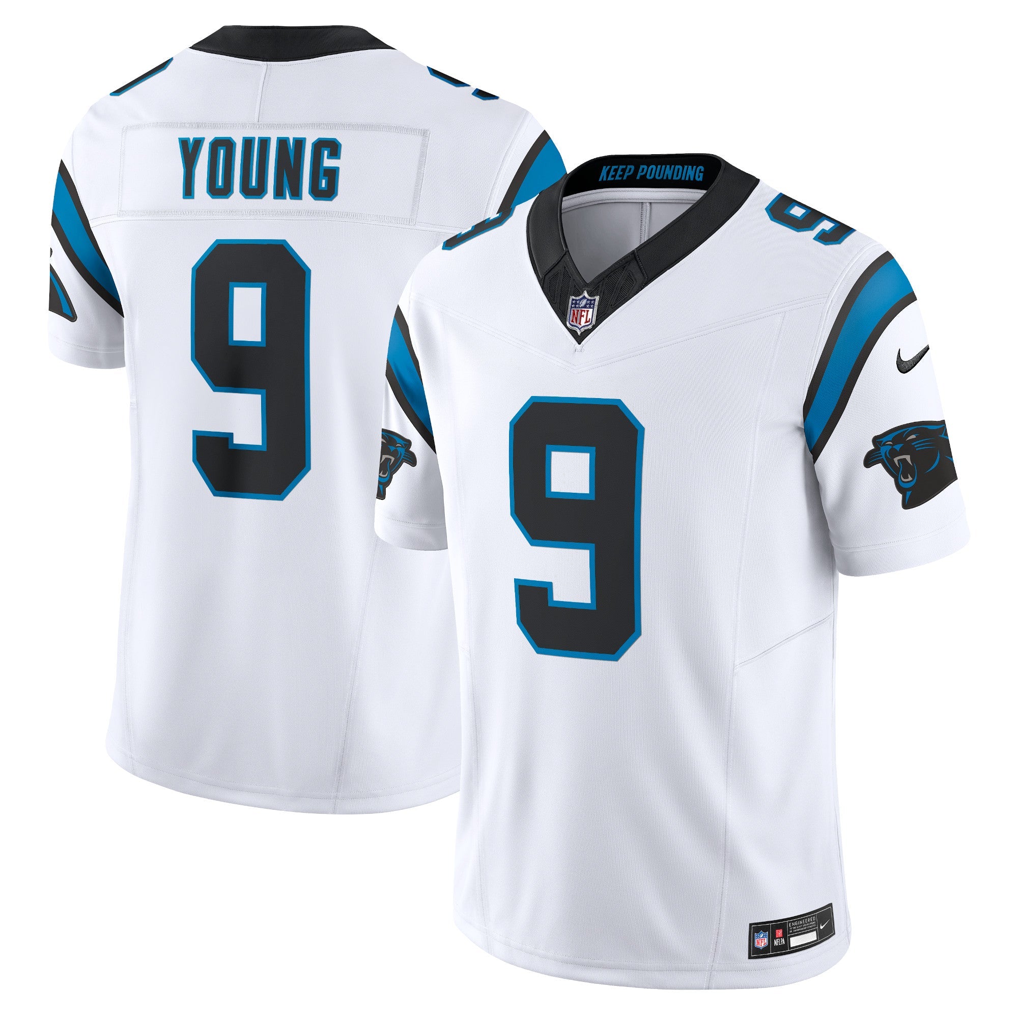 Bryce Young Carolina Panthers Nike  Vapor F.U.S.E. Limited Jersey - Blue/White