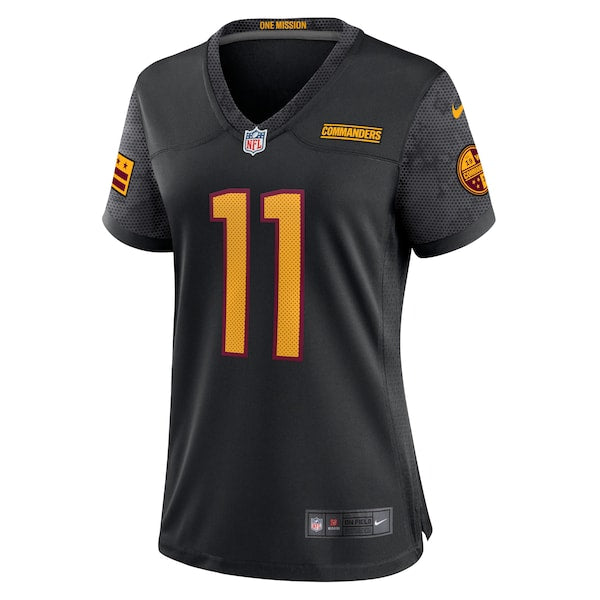 Carson Wentz Washington Commanders Nike Women's Alternate Game Player Jersey - Black/Burgundy/White
