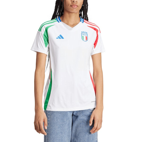 Italy National Team adidas Women's 2024 Away Replica Jersey - White