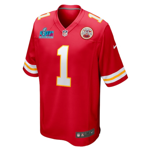Jerick McKinnon Kansas City Chiefs Nike Super Bowl LVII Patch Game Jersey - Red