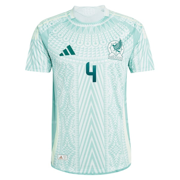 Edson Alvarez Mexico National Team adidas 2024 Away Authentic Player Jersey - Green/Burgundy