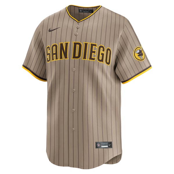 San Diego Padres Nike Alternate Limited Jersey - Sand
