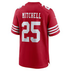 Elijah Mitchell San Francisco 49ers Nike Team Player Game Jersey - Scarlet/White