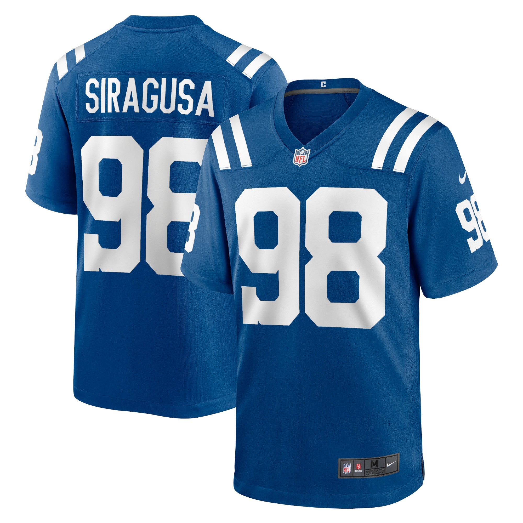 Tony Siragusa Indianapolis Colts Nike Indiana Nights Alternate Game Jersey - Royal/Royal