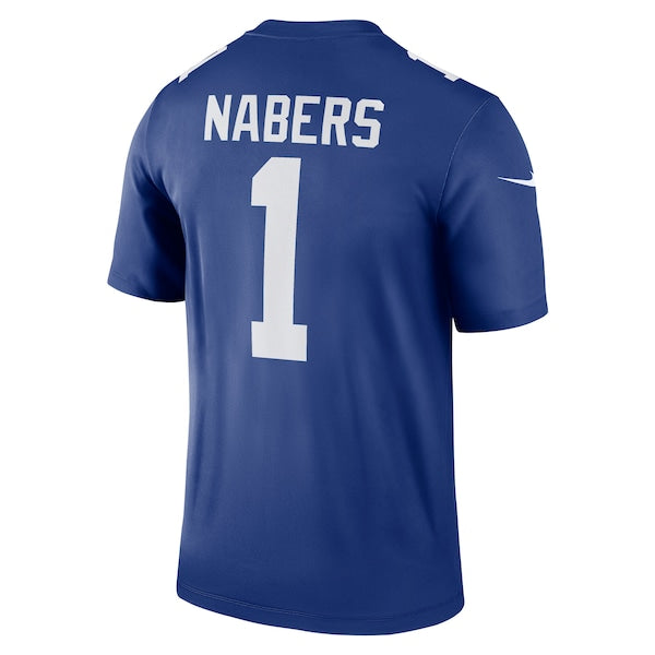 Malik Nabers New York Giants Nike Team Legend Player Performance Top - Royal