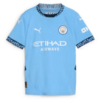 Manchester City Puma Youth 2024/25 Home Replica Custom Jersey - Light Blue