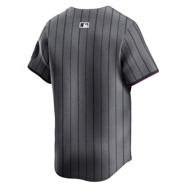 New York Mets Nike 2024 City Connect Custom Limited Jersey - Graphite