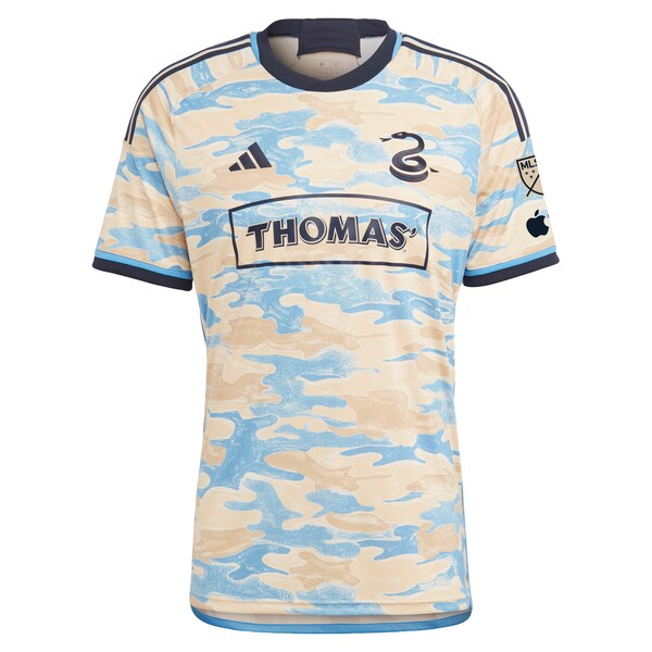 Alejandro Bedoya Philadelphia Union adidas 2024 For Philly Authentic Jersey - Tan