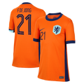 Frenkie de Jong Netherlands National Team Nike Youth 2024 Home Replica Jersey - Orange
