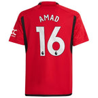 Amad Diallo Manchester United adidas Youth Replica Player Jersey – Red