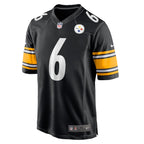 Patrick Queen Pittsburgh Steelers Nike  Game Jersey -  Black