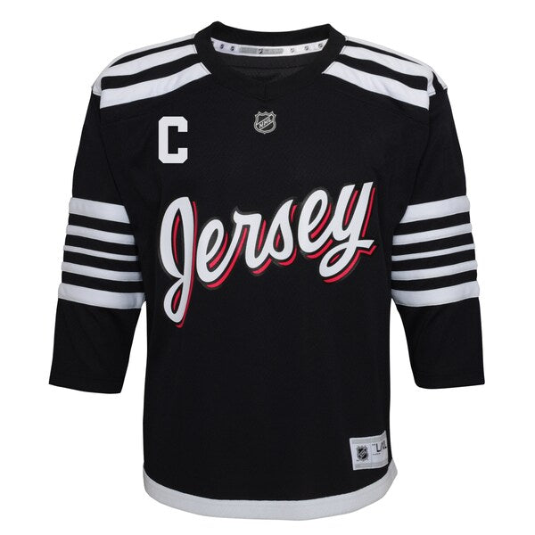 Nico Hischier New Jersey Devils Preschool 2021/22 Alternate Replica Player Jersey - Black