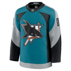 San Jose Sharks  Alternate Custom Premium Jersey - Teal