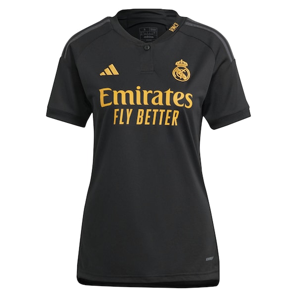 Jude Bellingham Los Merengues adidas Women's 2023/24 Third Replica Player Jersey - Black