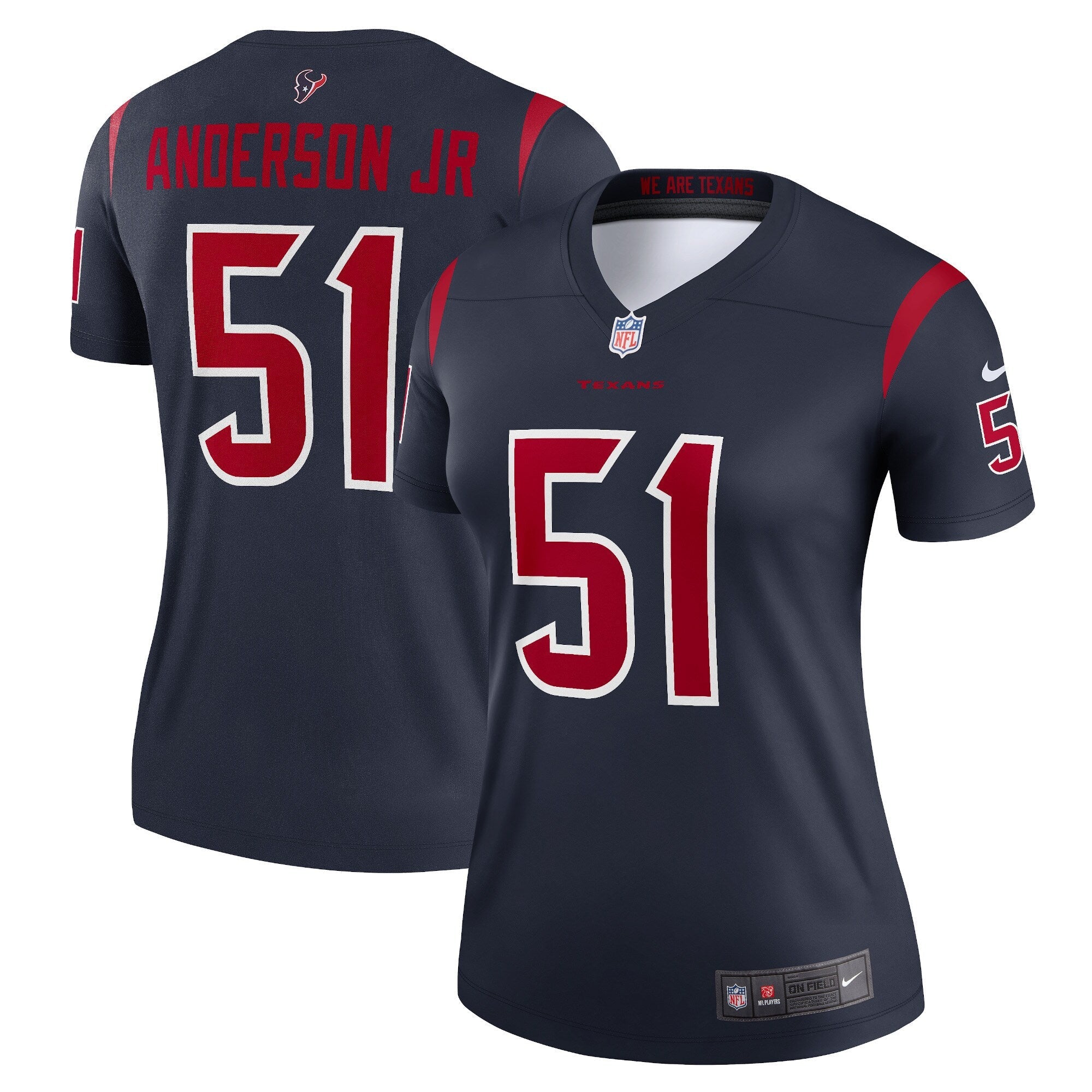 Will Anderson Jr. Houston Texans Nike Women's  Legend Jersey - Red/Navy