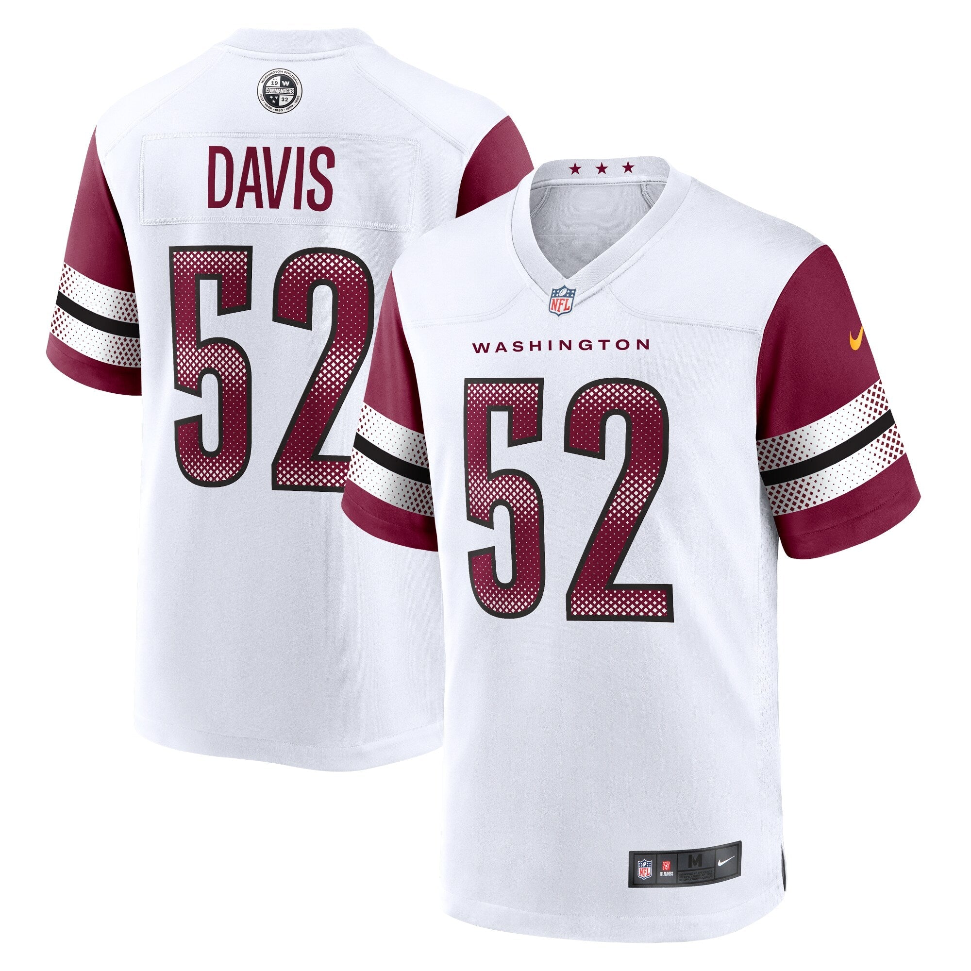 Jamin Davis Washington Commanders Nike Game Jersey - Burgundy/White