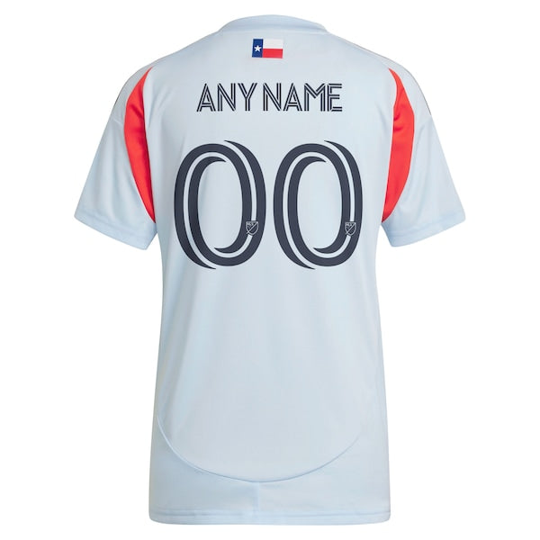 FC Dallas adidas Women's 2025 The Inferno Kit Replica Custom Jersey - Light Blue