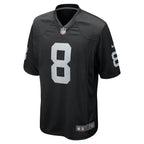 Josh Jacobs Las Vegas Raiders Nike Game Player Jersey - Black/White