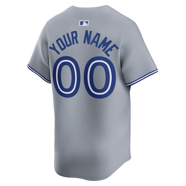 Toronto Blue Jays Nike Away Limited Custom Jersey - Gray