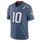 Drake Maye New England Patriots Nike 2025 Rivalries Collection Limited Jersey - Storm Blue