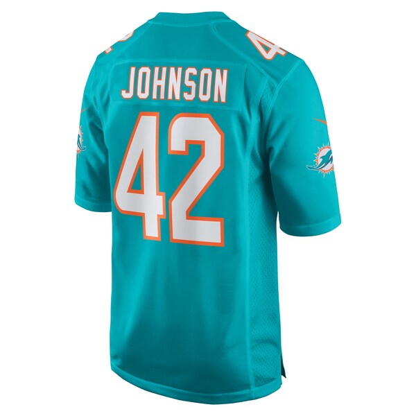 Alexander Johnson Miami Dolphins Nike  Game Jersey -  Aqua