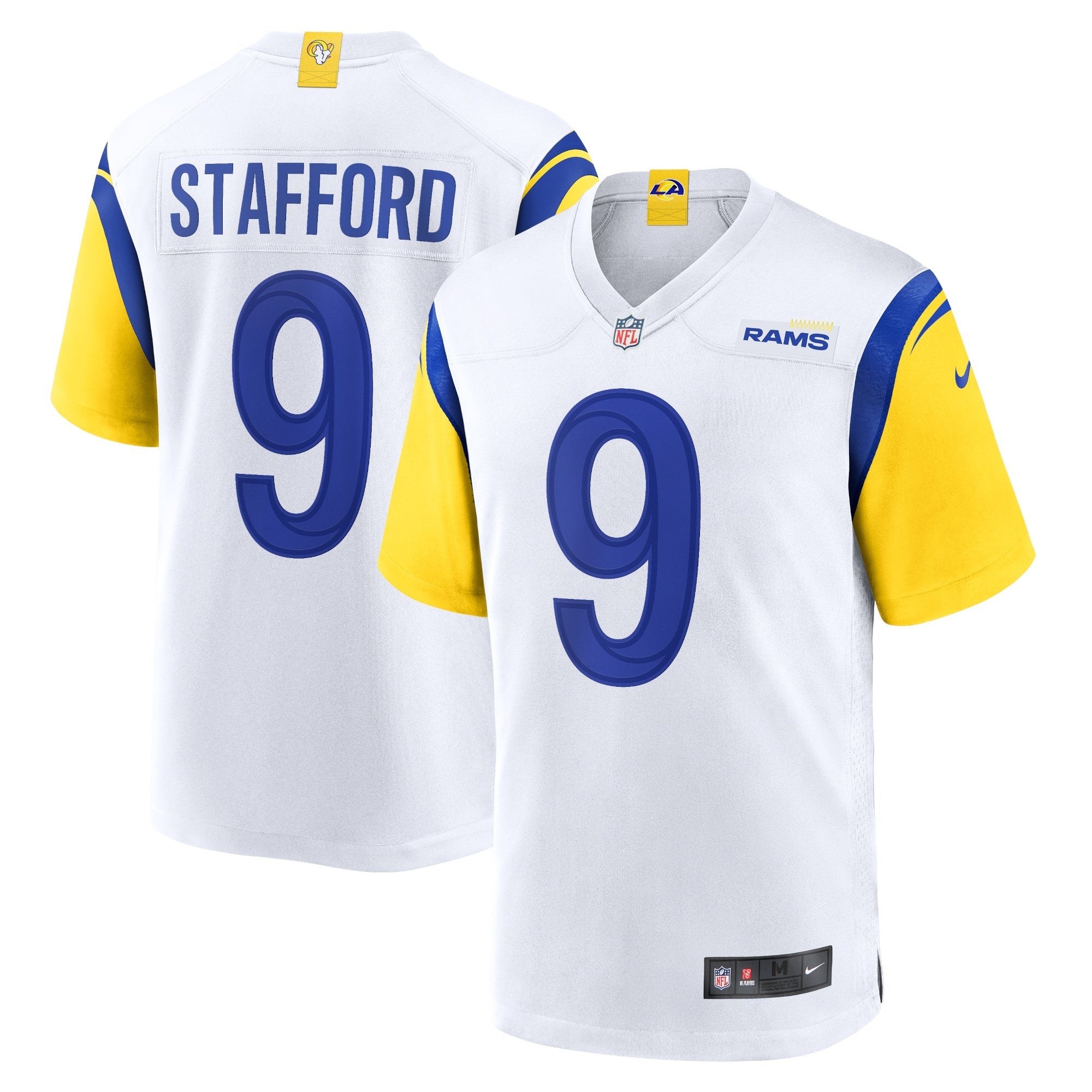 Matthew Stafford Los Angeles Rams Nike Player Game Jersey - Bone/White