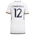 Eduardo Camavinga Los Merengues adidas Women's 2023/24 Home Replica Jersey - White/Navy