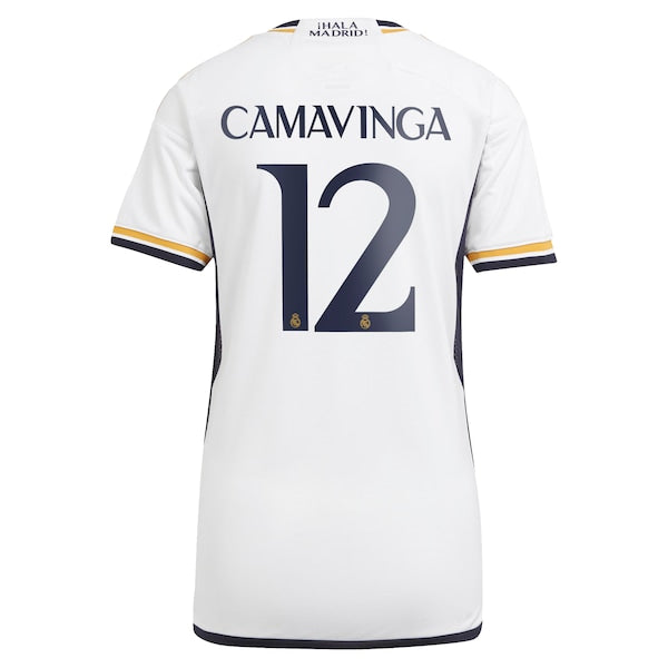 Eduardo Camavinga Los Merengues adidas Women's 2023/24 Home Replica Jersey - White/Navy