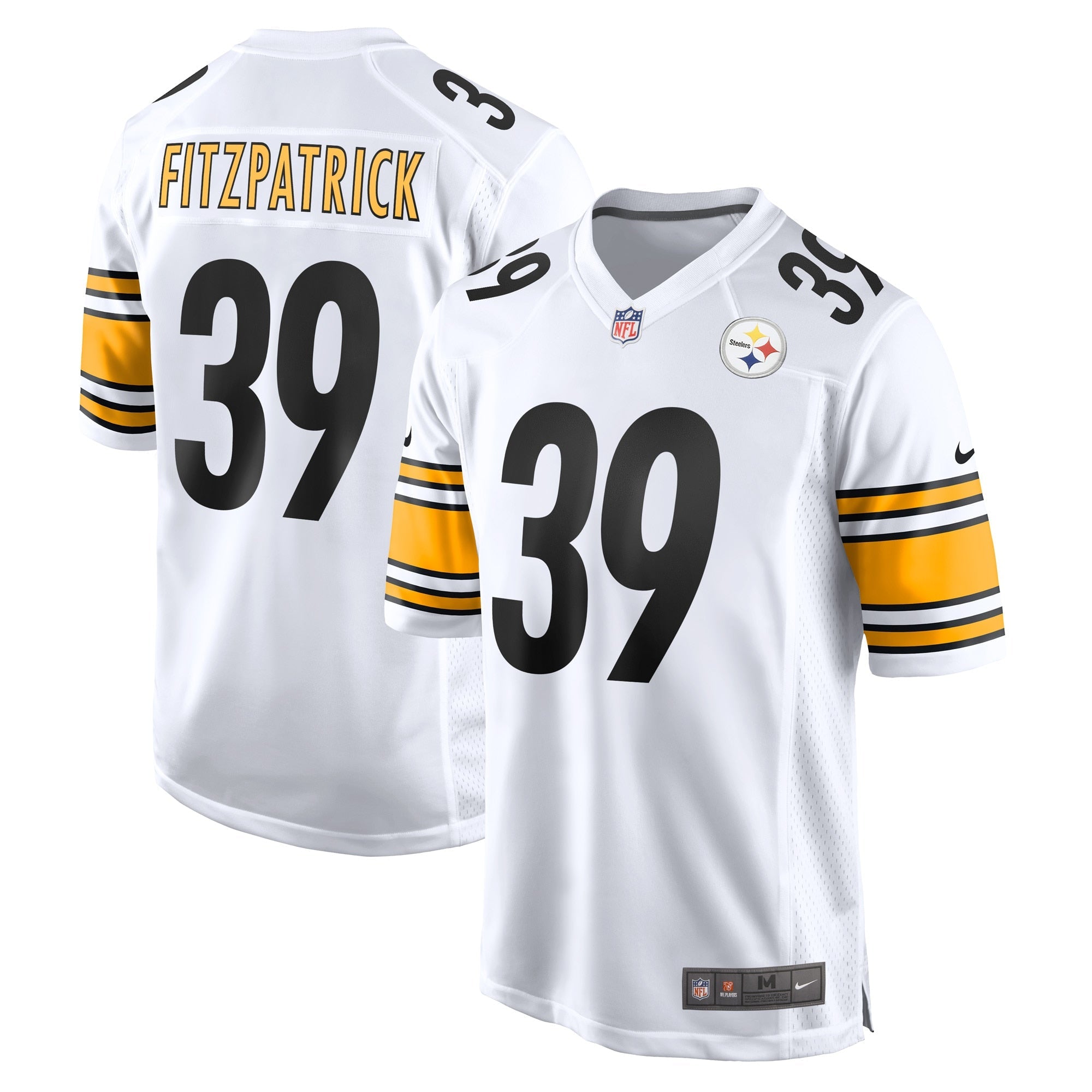 Minkah Fitzpatrick Pittsburgh Steelers Nike Game Jersey - Black/White