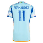 Omir Fernandez Colorado Rapids adidas 2024 New Day Kit Authentic Player Jersey - Light Blue