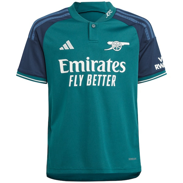 Arsenal adidas Youth 2023/24 Third Replica Jersey - Green