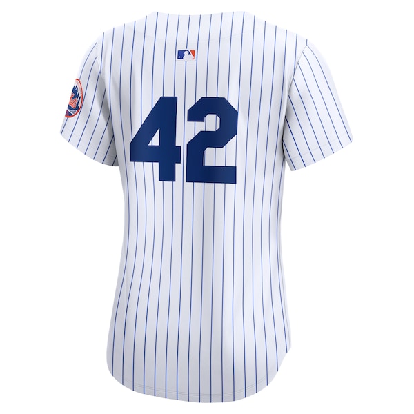 New York Mets Nike Women's 2024 Jackie Robinson Day Home Limited Jersey – White