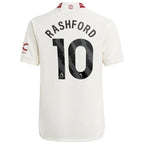 Marcus Rashford Manchester United adidas Youth 2023/24 Third Replica Player Jersey - White/Green