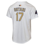 Shohei Ohtani Los Angeles Dodgers Nike Youth 2025 Gold Collection Limited Jersey - White