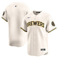 Milwaukee Brewers Nike Home Limited Jersey - Cream