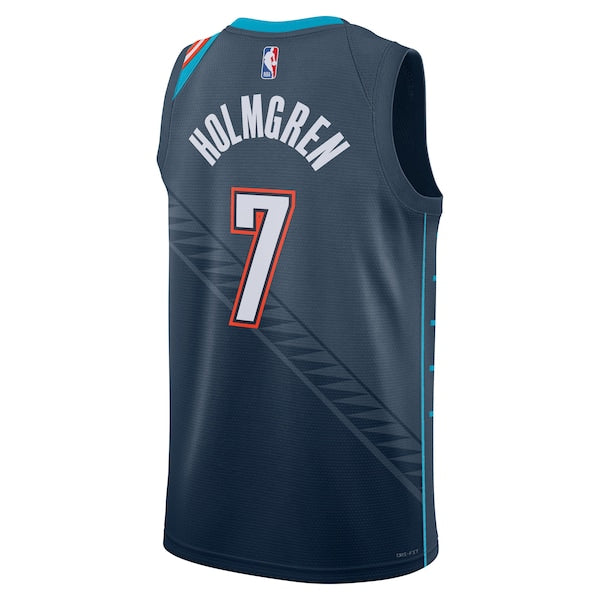 Chet Holmgren Oklahoma City Thunder Nike Unisex 2025/26 Swingman Jersey - Navy - City Edition