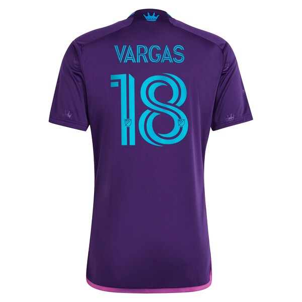 Kerwin Vargas Charlotte FC adidas 2023 Crown Jewel Kit Replica Player Jersey - Purple