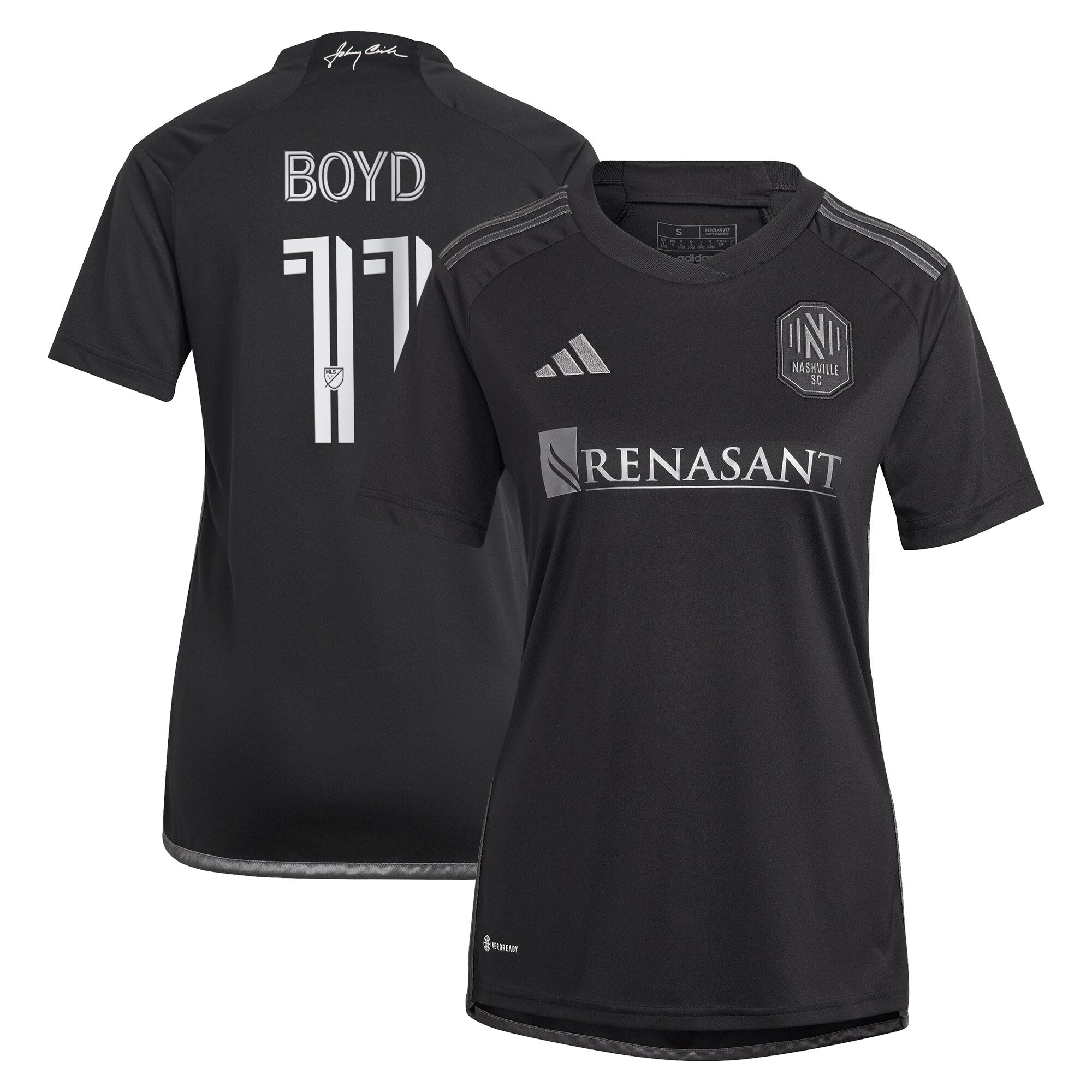 Tyler Boyd Nashville SC adidas Women's 2024 The 615 Kit Replica Player Jersey - Yellow/Black