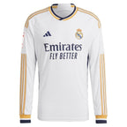 Jude Bellingham Los Merengues adidas Home 2023/24 Authentic Long Sleeve Jersey - White