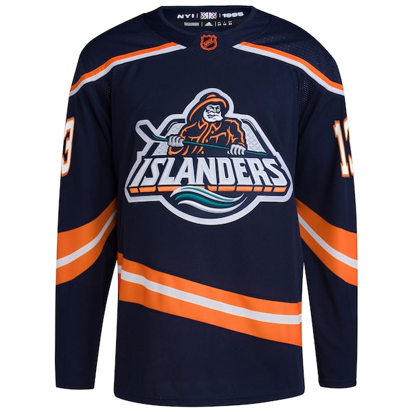 Mathew Barzal New York Islanders adidas Reverse Retro 2.0 Authentic Player Jersey - Navy
